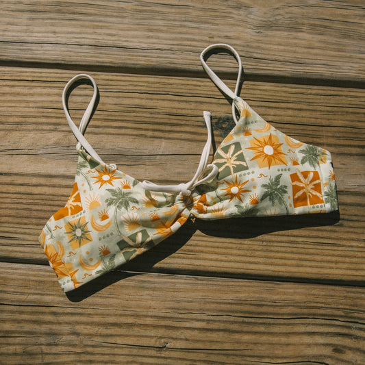 Ember Palms Tie Top