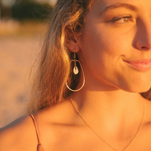 Puka Shell Hoops
