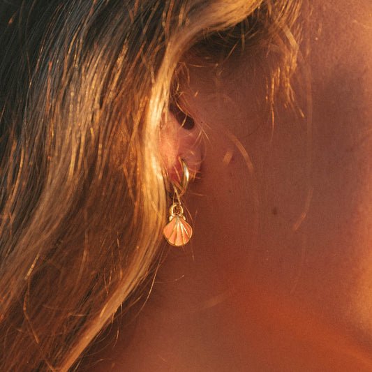 Seashell Baby Hoops