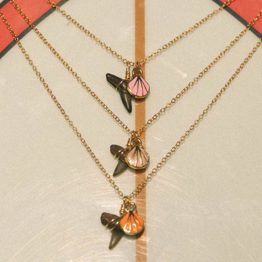 Seashell Shark Tooth Necklace